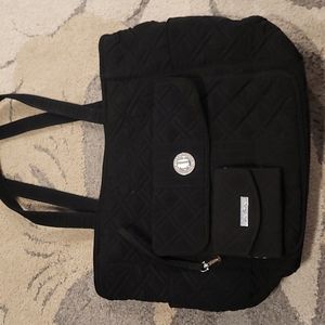 Vera Bradley Quilted Pocketbook and matching phone wristlet